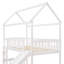 Lit mezzanine simple avec glissade et maisonnette, peu encombrant et sécuritaire pour les chambres de personnes-533666521
