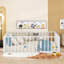 Structure de lit en métal avec clôture et porte-927055779-927055776