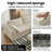 158" Corduroy Boneless Cloud Sectional Couch for Living Room, Flexible Modular Sectional Couches, No Assembly Required, Cozy Fluffy Sofa with Thick Cushion for Apartment | Compression, Free Combination, Luxurious, Throw Pillow-243285519
