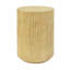 Table d'appoint cylindrique, texture semblable au bois