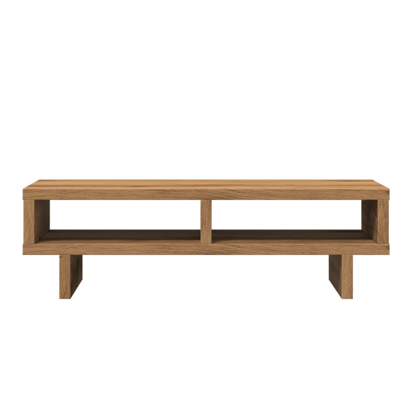 Balzarotti Manufactured Wood Monitor Stand, Artisian Oak, 15cm H x 50cm W x 27cm D