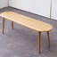 Banc de table en bois de chêne naturel pour salle à manger-571155362
