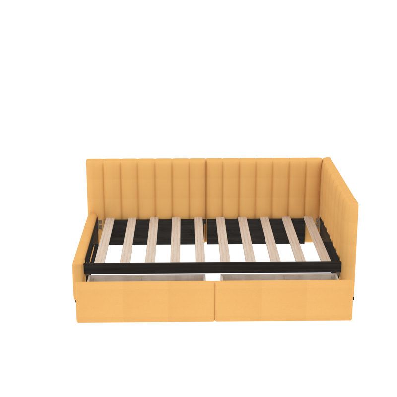Jordyne Upholstered Daybed, Yellow
