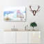 Penguin & Polar Bear Painting - Wrapped Canvas-56656222