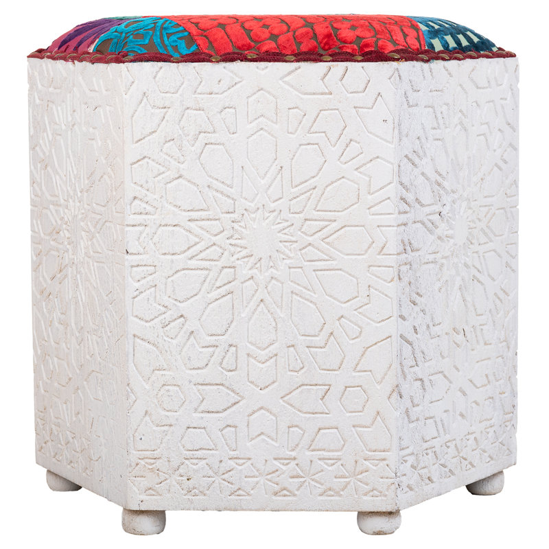 Canete 46cm Wide Tufted Novelty No Pattern Footstool Ottoman