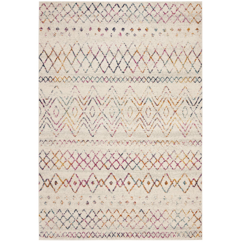 Desma Power Loom Ivory Rug, Rectangle 201 x 279 cm