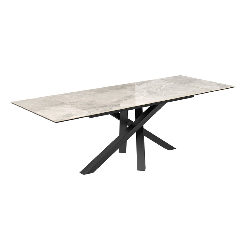 Ashok Dining Table, Grey, 76 x 240 x 90cm
