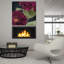 Art mural en verre épique «Bourgogne Bourgogne 2» par Heidi Kuntz, 36 po x 36 po-49885787