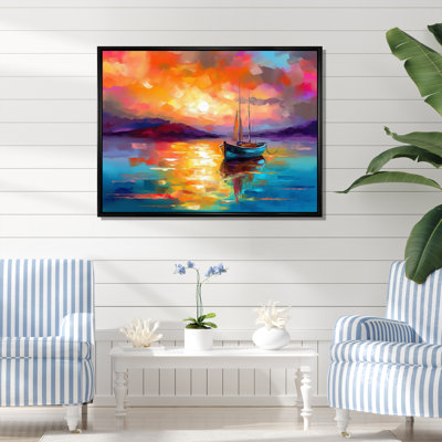 «Colorful Harbour Serenity III», reproduction sur toile
