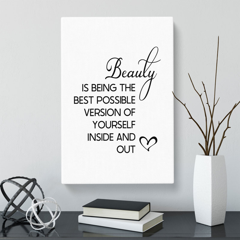 Beauty Is - Wrapped Canvas, 91cm H x 60cm W x 3cm D
