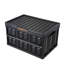 Bacs de rangement pliables avec couvercles, 45L 3 paquets, caisses pliantes empilables en plastique