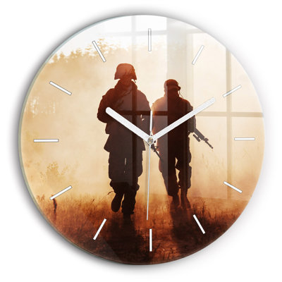 Glass Wall Clock