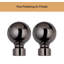160cm Straight Tension Shower Curtain Rod & Hook Set-1840061474