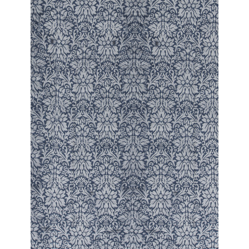 Jakat Damask Area Rug in Blue, Rectangle 7'9" x 9'9"