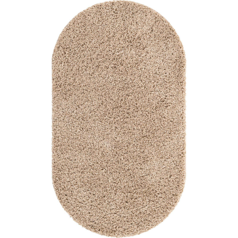 Tapis taupe , Ovale 5 pi x 8 pi
