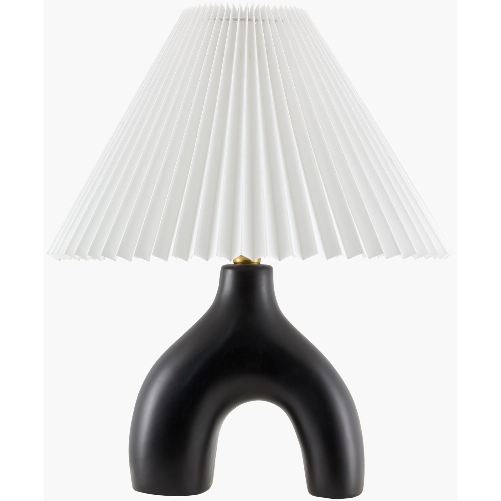 Celes Table Lamp, Black, White