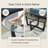 48" Oval Glass Coffee Table with Wooden Frame for Living Room Apartment-1275495161