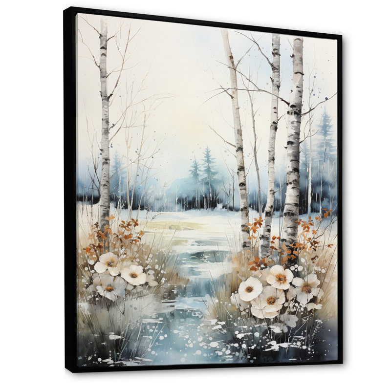«Humfried Alaska Winter Wonderland I», reproduction sur toile, H 32 po x l 16 po x P 1 po, Cadre flottant noir