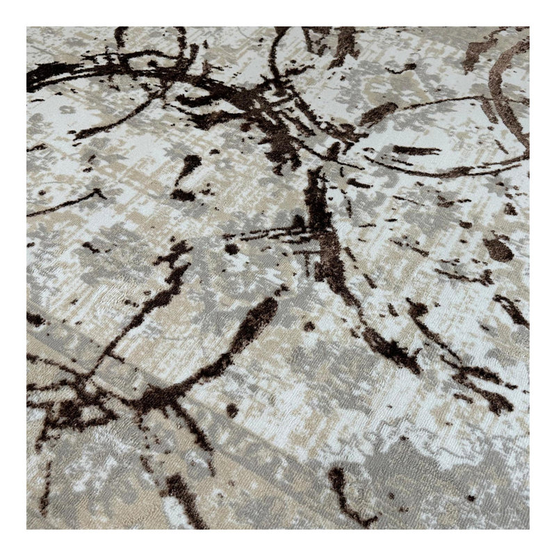 Conception abstraite de cercles de tapis Penina, Rectangulaire 2 pi x 3 pi