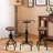 Seefeldt 2 - Person Pine Solid Wood Top Pedestal Dining Set