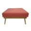 Corail de style Mid-Century, offrant des sièges supplémentaires et un carré de couleur confortable, idéal pour la détente du salon