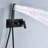 Wall Mounted Shower In Matte Black - Brass, With 59" Hose Hand And Adjustable Water Flow Kit Rain Head Handheld For Bathing
