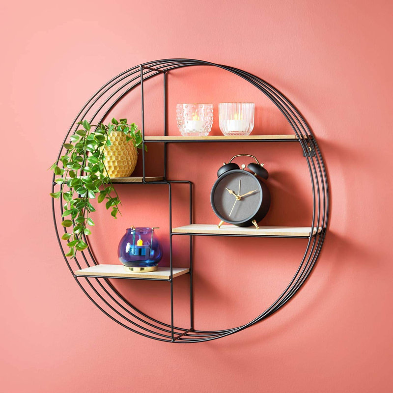 50cm W Metal Wall Mounted Shelving Unit