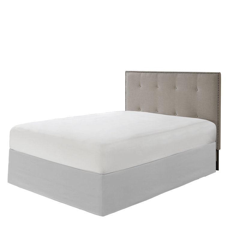 Simple Fit Wrap Around Adjustable Bedskirt, Gray