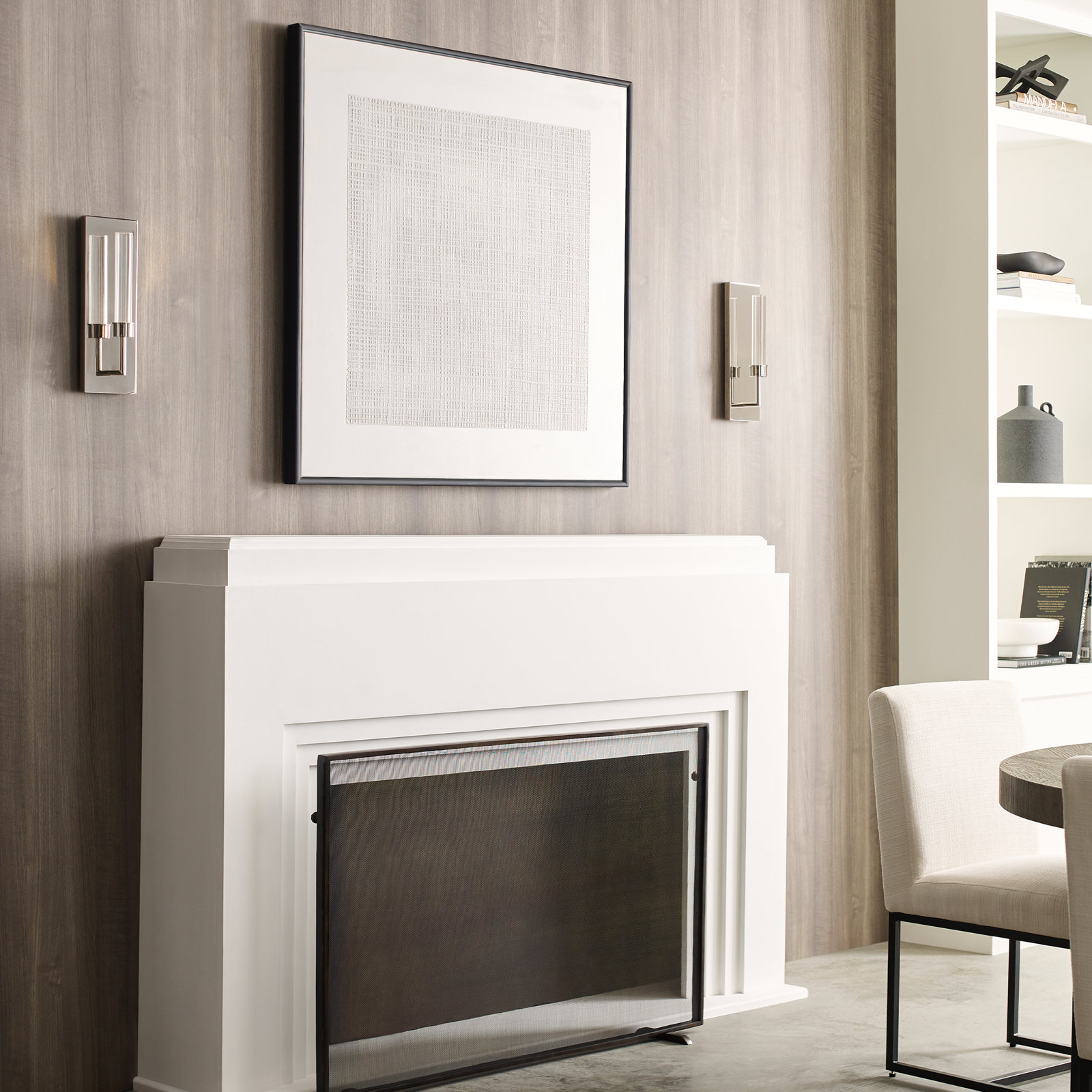 Linger Single Light Armed Sconce, Polished Nickel