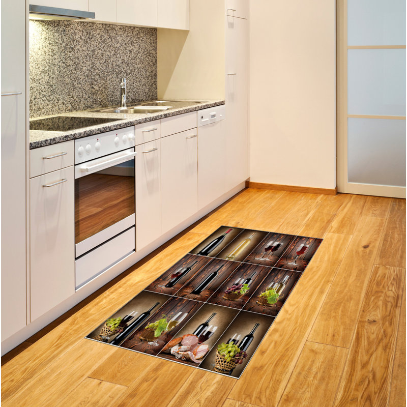 Wine High Density Long Fiber Poly Threads Decorative Area Rug Carpet, Rectangle 2'7" x 5'