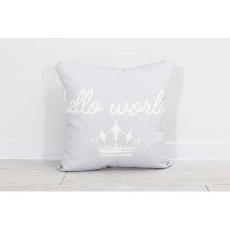 Algonquin Indoor / Outdoor Square Throw Cushion Cover, Light Grey