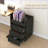 Cabinets, Under Desk Office Storage with 3 Drawers, Rolling Wheels &amp; Removable Tray | Dark Walnut Brown | Melamine-Coated Particleboard-1234299704