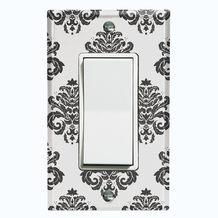 WorldAcc Patterned 1 - Gang Rocker Standard Wall Plate | Wayfair