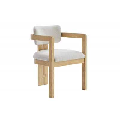 Chaise avec accoudoirs de salle à manger rembourrée Modern