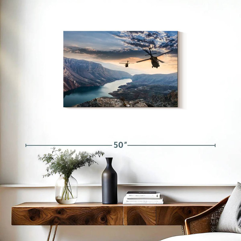 Sikorsky UH-60 Black Hawk Helicopters, 20" H x 30" W