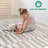 Step Collection High-Low Striped Beige/Cream Indoor Area Rug, 9'X12', Modern, Contemporary, Geometric, Bohemian, Bedroom, Kitchen, Living Room, Non Shedding Carpet-1130675469