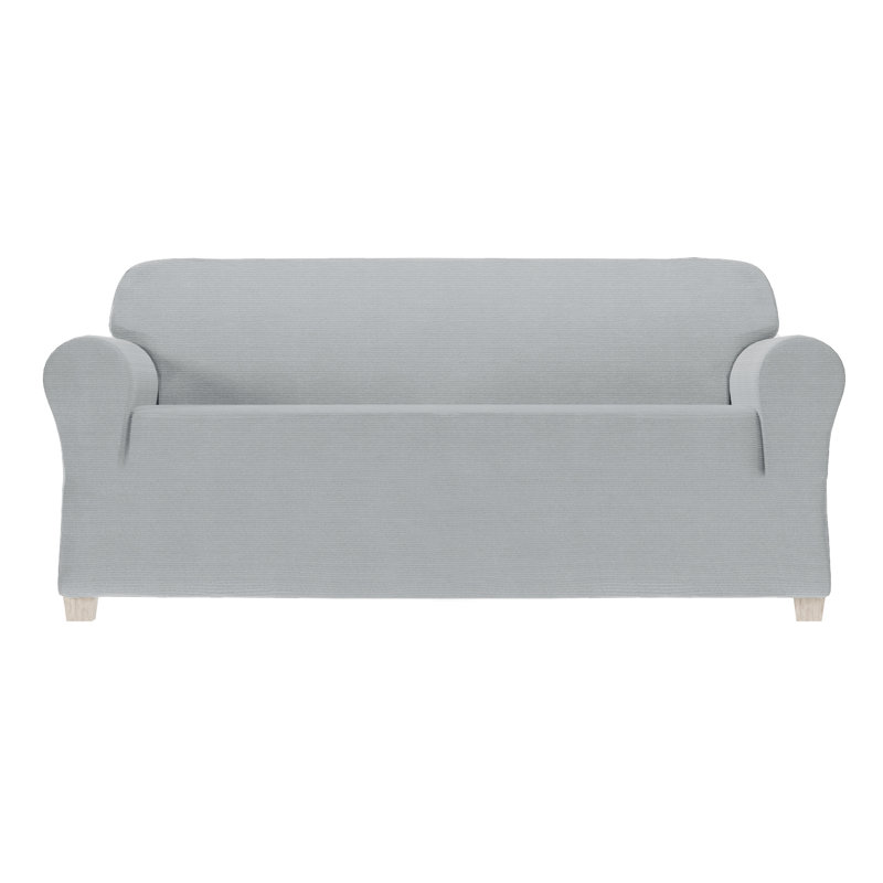 Canapé en chenille extensible, H 34 po x l 96 po x P 38 po, Champignon