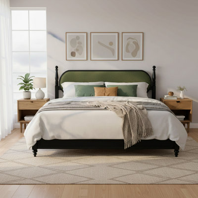 Structure de très grand lit, plateforme en bois massif avec lattes, mobilier de chambre moderne, aucun sommier nécessaire