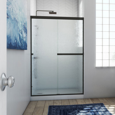 Lese 46" W x 70" H Bypass Semi-Frameless Shower Door