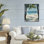 Breezy Coastal Hamac, estampe numérique, design par Franklyn Gregory