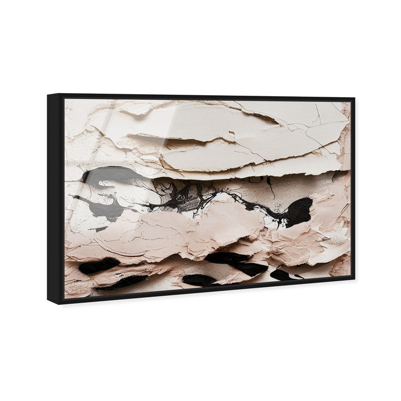 Altogether Abstract Framed Acrylic Art by Oliver Gal, 11" H x 16" W, Black