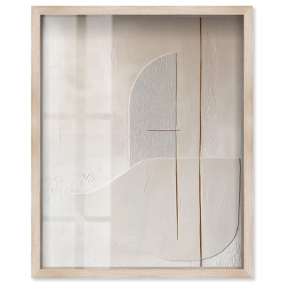 Carved Contours I Shadowbox Print Minimalist Decor by Art Remedy