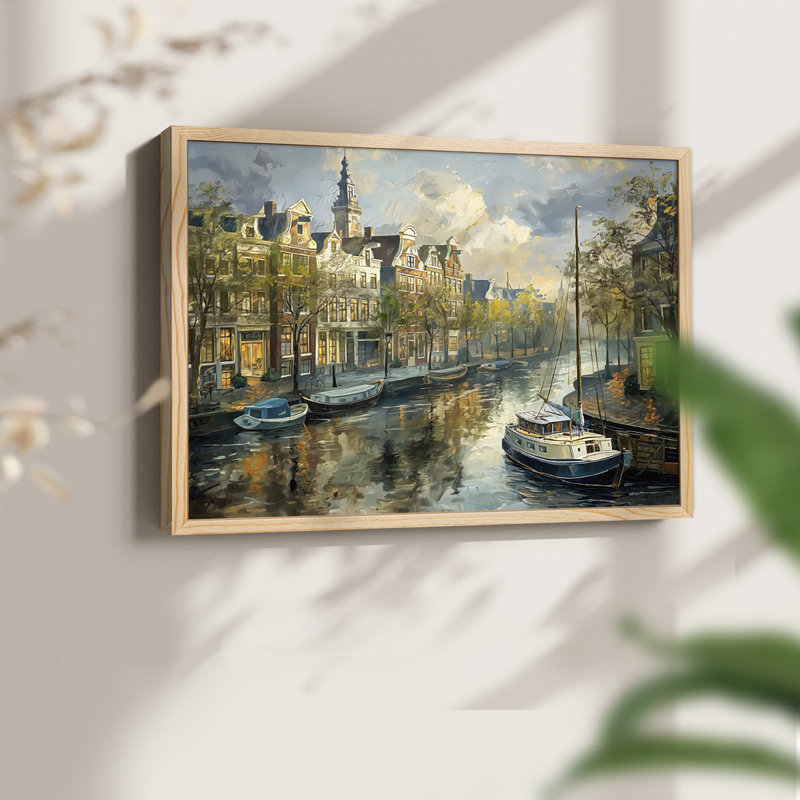 Nautical Series-CCX -Framed Print - Restickable, Natural, 11" H x 14" W
