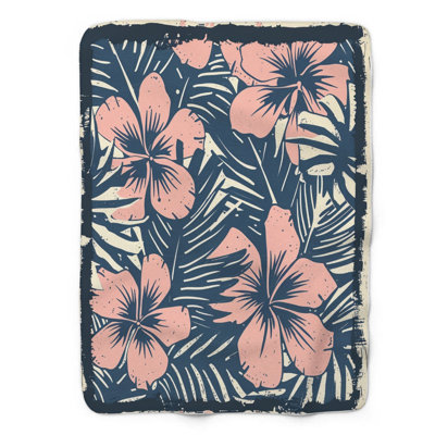Tropical Textiles - Couverture sherpa de qualité supérieure 1 pièce
