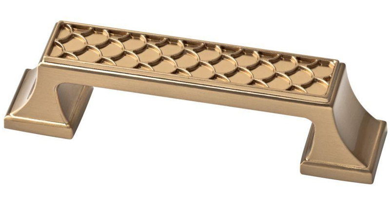 (Paquet de 5) Poignée festonnée bronze champagne 3 pouces