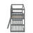 Twin Over Twin House Bunk Bed With Ladder-737704733