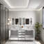 Ensemble de meuble-lavabo mural 80 po