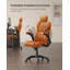 17 Stories Adjustable Faux Leather Swiveling PC & Racing Game Chair-777039271