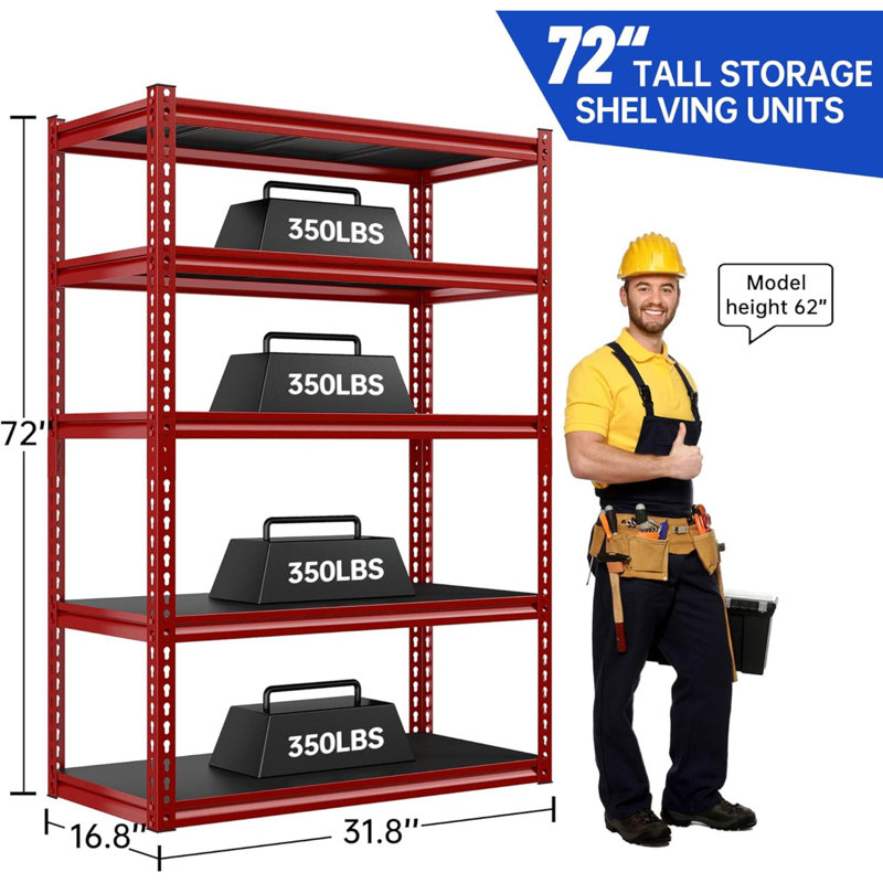 Odlo 32'' W Metal Shelving Unit