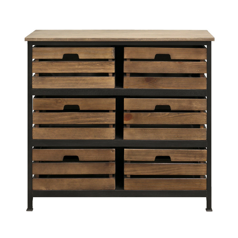 Commode de rangement 6 tiroirs sullivan Khari